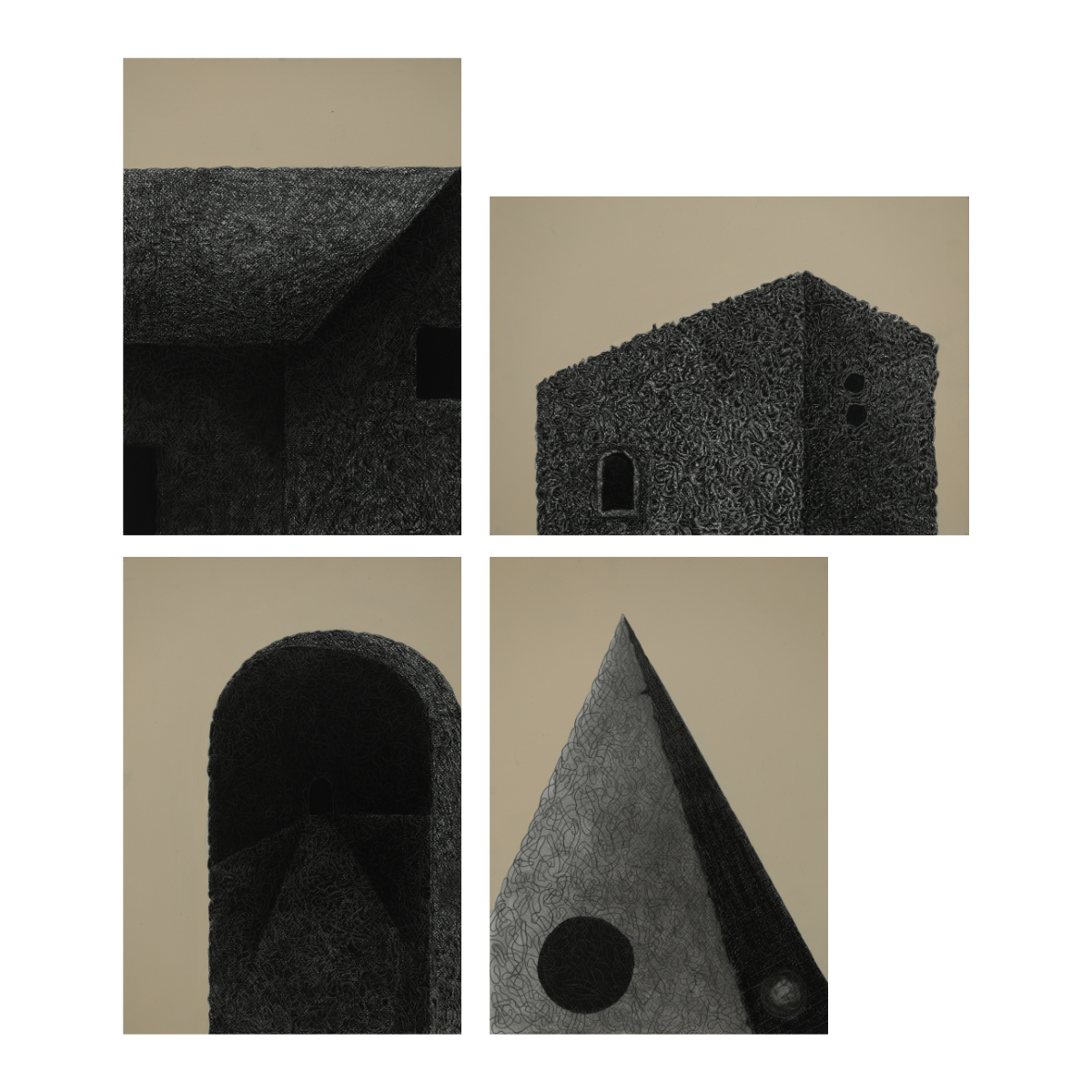 Untitled (from Dark Shades of Power II Series) | Set of 4