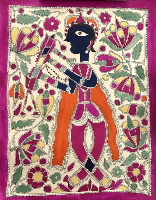 Untitled (Krishna with flute)