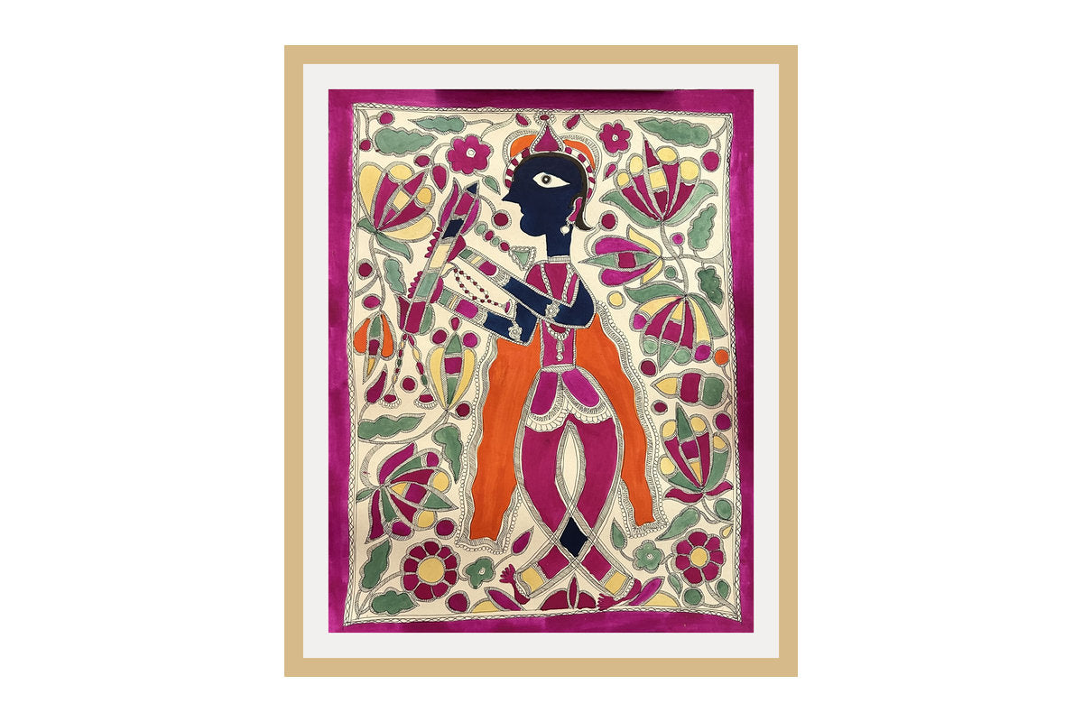 Untitled (Krishna with flute)