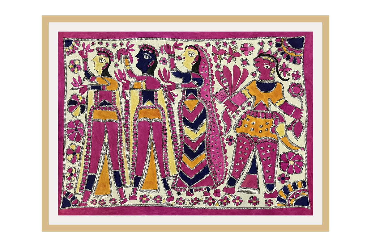 Untitled (Laxmana, Rama, Sita, with Hanuman)