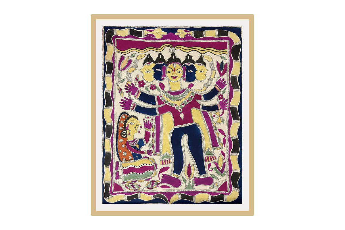 Untitled (Five headed Shiva with Parvati)