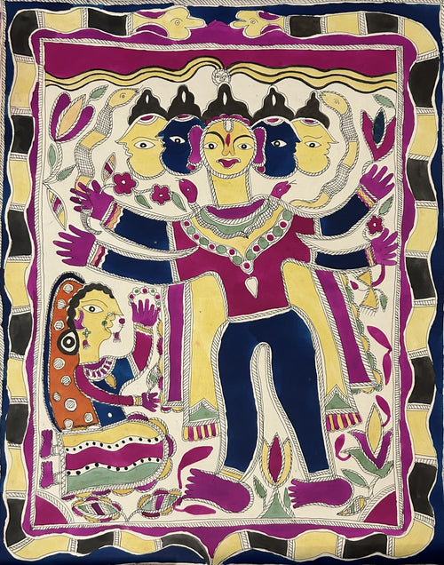 Untitled (Five headed Shiva with Parvati)