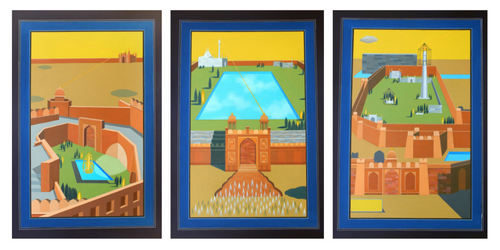 The Golden Fountain Classified (Triptych)