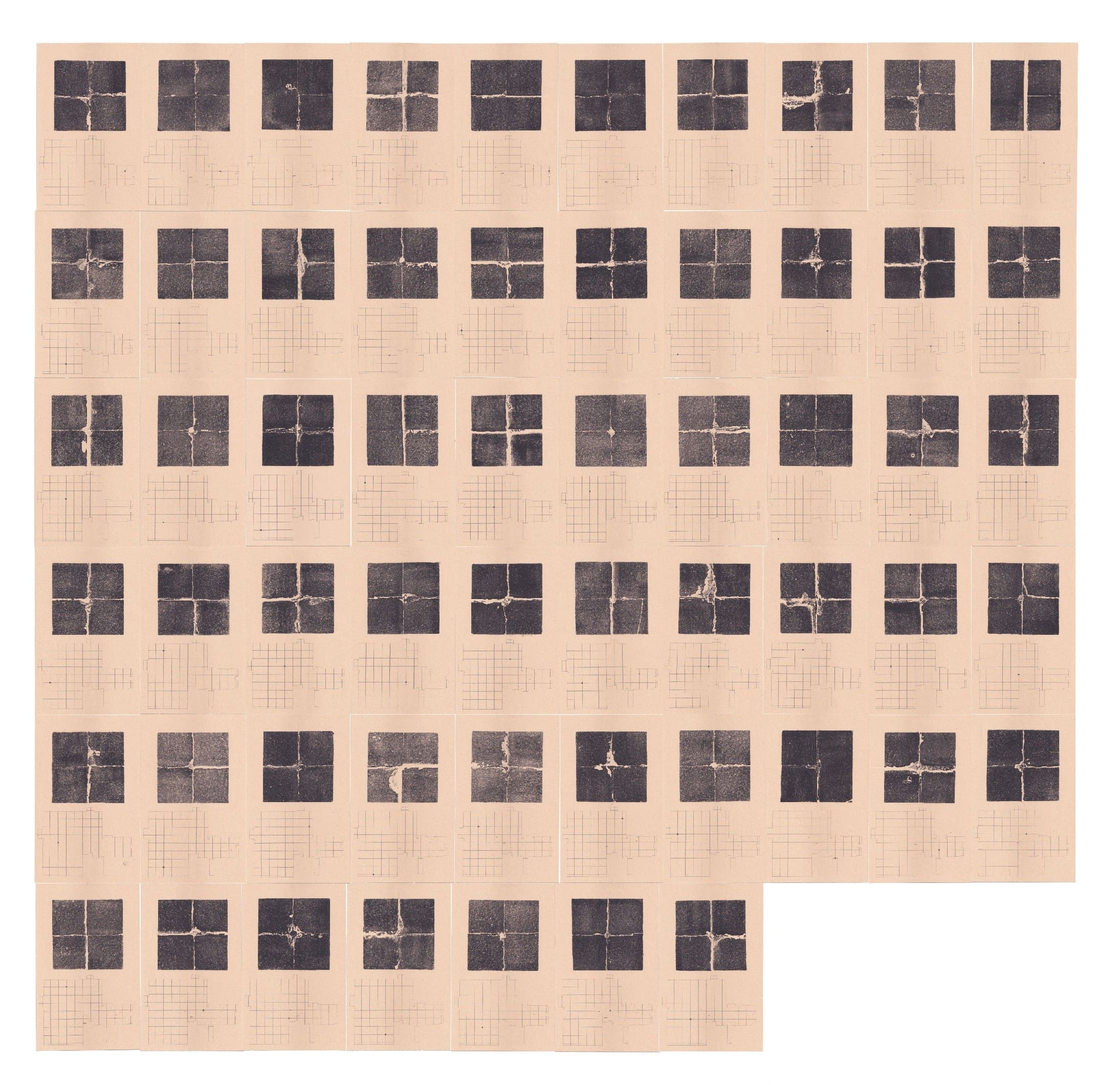 Constantly Changing Appearance-I (Impressions from the floor) | Set of 57